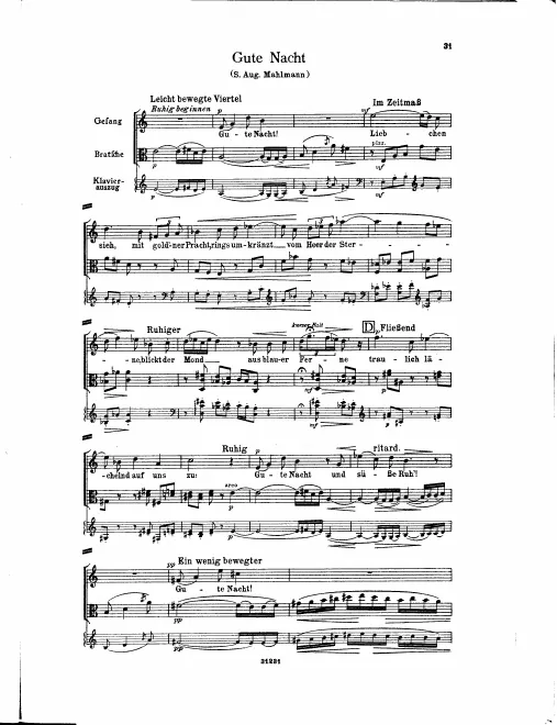 9. Gute Nacht (Soprano, Viola)