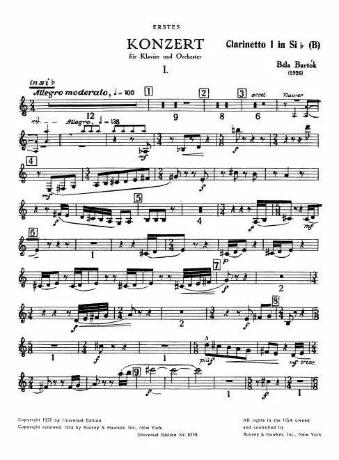 Clarinet 1 (A/B)