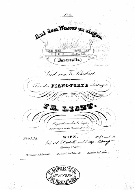 2. Auf dem Wasser zu singen (S.558/2)