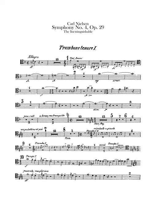 Trombone 1, 2, 3, Tuba