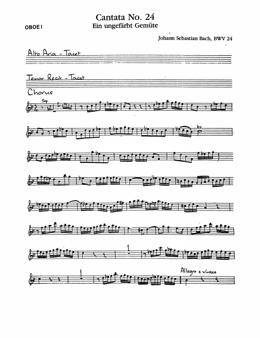 Oboe/Oboe d'amore 1, Oboe/Oboe d'amore 2