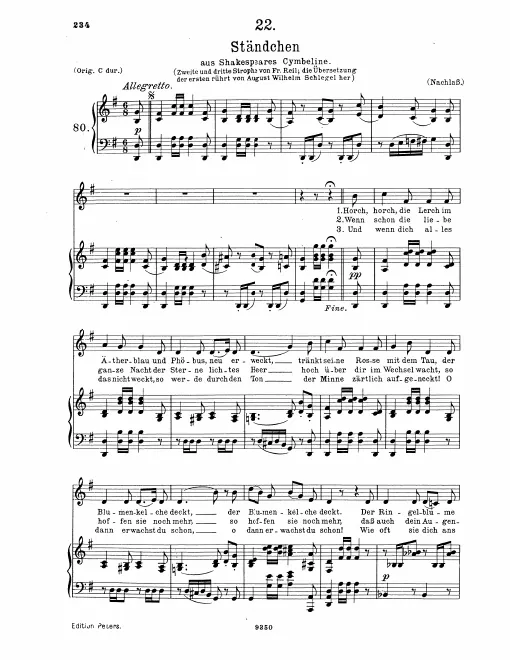 Complete Score (very low voice, transposed to )
