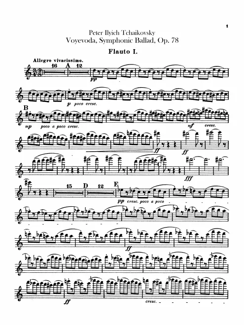 Flute 1, 2, 3