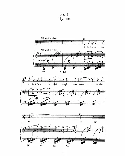 2. Hymne (, original key)