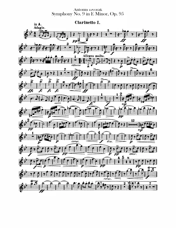 Clarinets 1, 2 (A, B)