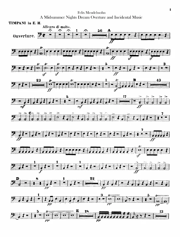 Timpani, Triangle, Cymbals