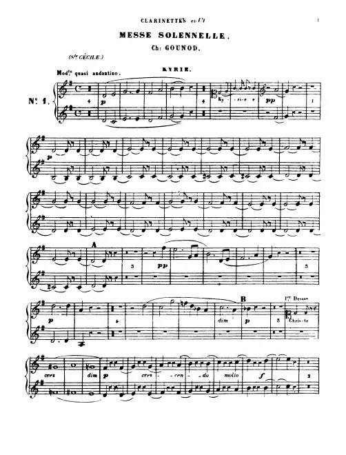 Clarinet 1/2 (A/B♭/C)