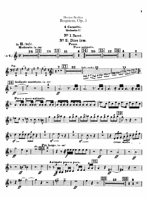 Brass Orchestra I: Cornets (4 in B, A)