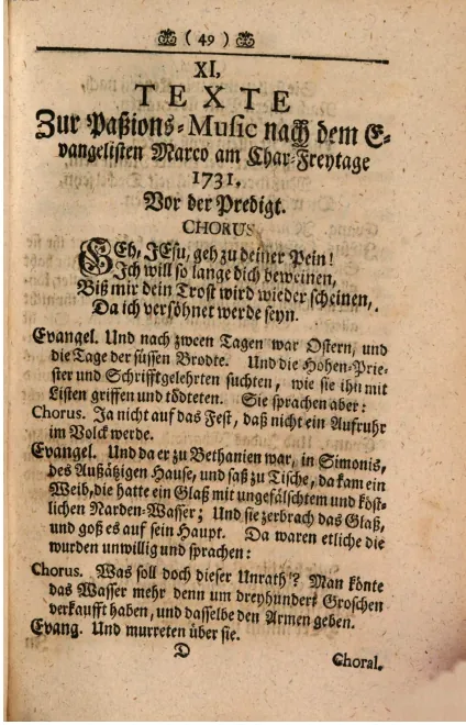 Complete Libretto (1731 Version)