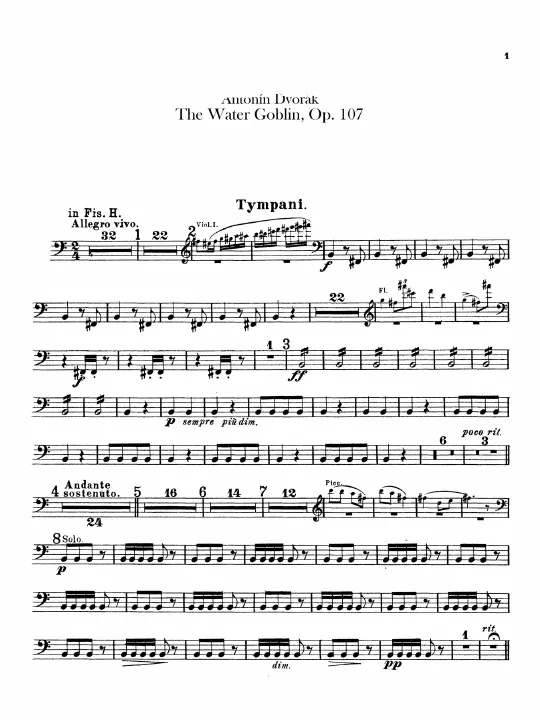 Timpani, Triangle, Cymbals, Tam-Tam, Bass Drum