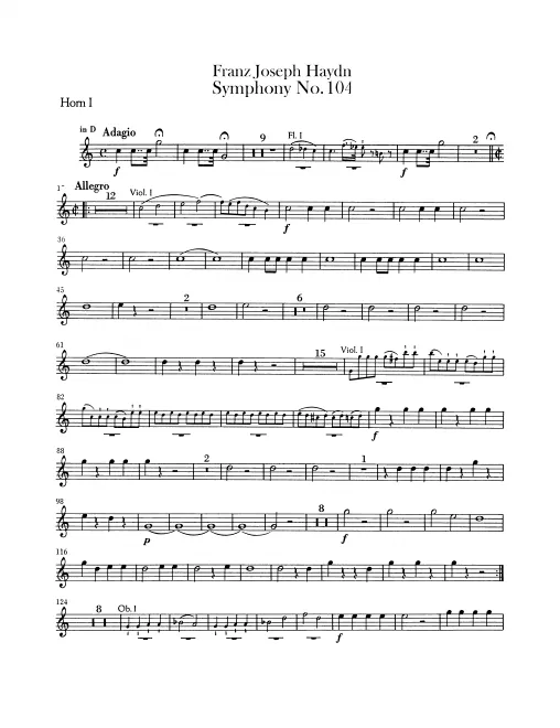 Horn 1, 2 (D, G)