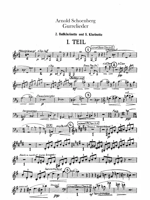 Clarinet 5 (A)/Bass Clarinet 2 (B♭/A)