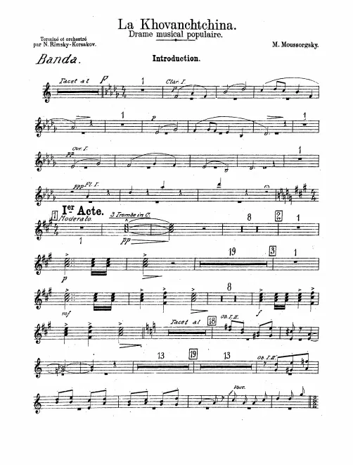 Offstage Brass Score