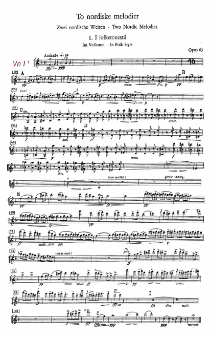 Complete Parts (score staff extracts)