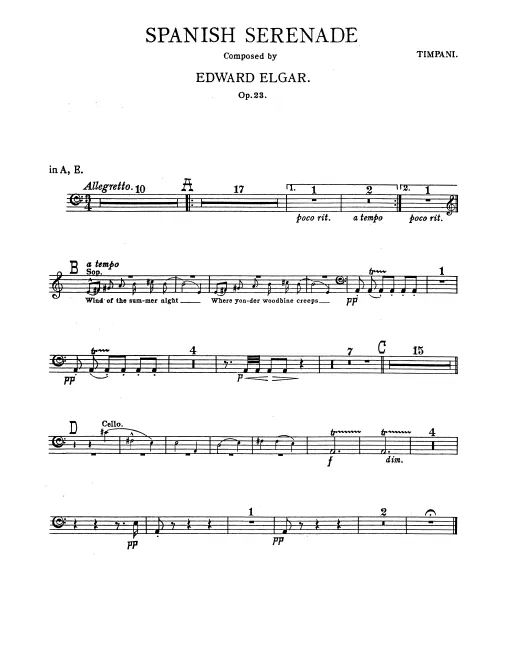 Timpani, Snare Drum/Triangle