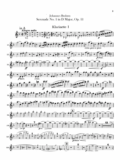 Clarinet 1, 2 (A/B)