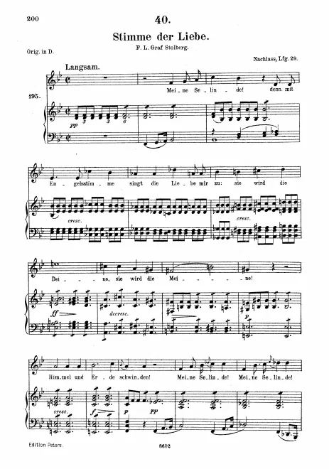 Complete Score (Medium Voice, transposed to )