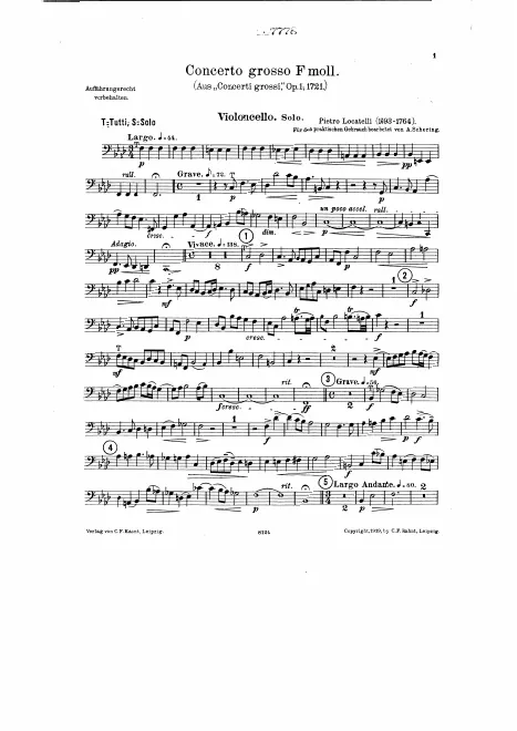 Cello solo