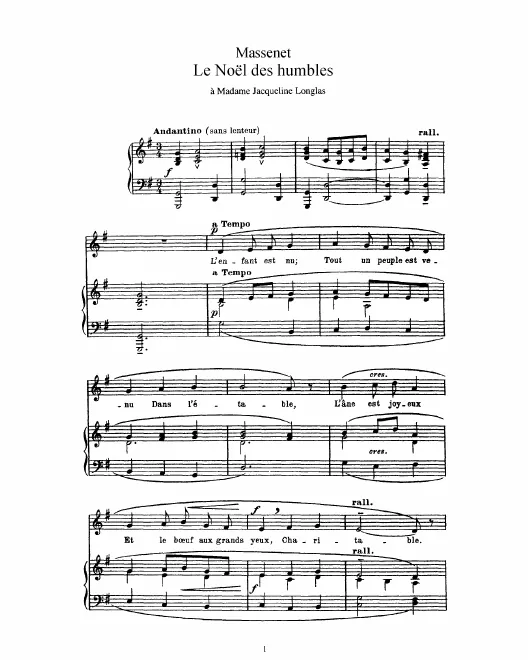 Complete Score (G Major: high voice and piano)