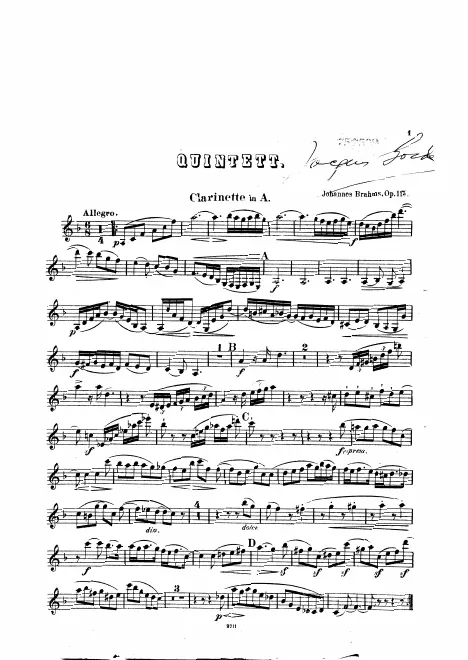 Solo Clarinet