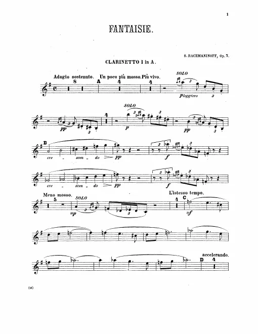 Clarinet 1, 2 (A)