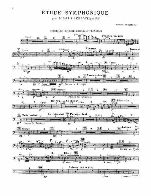 Cymbals/Bass Drum/Triangle, Glockenspiel/Tam-Tam
