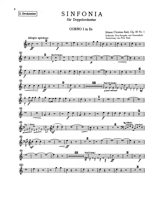Horn 1, 2 (E)