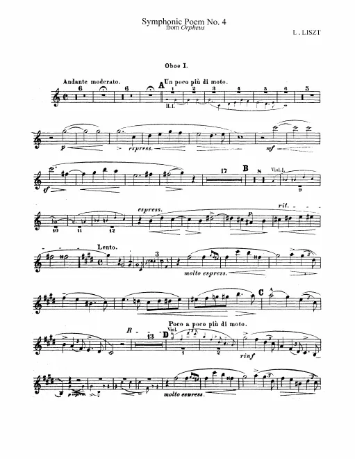 Oboe 1, 2, English Horn