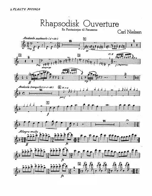 Piccolo/Flute 3, Flute 1, 2
