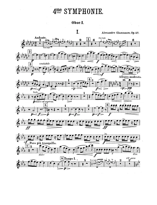 Oboe 1, 2/English Horn