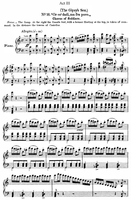 16. Chorus of Soldiers: Or co'dadi