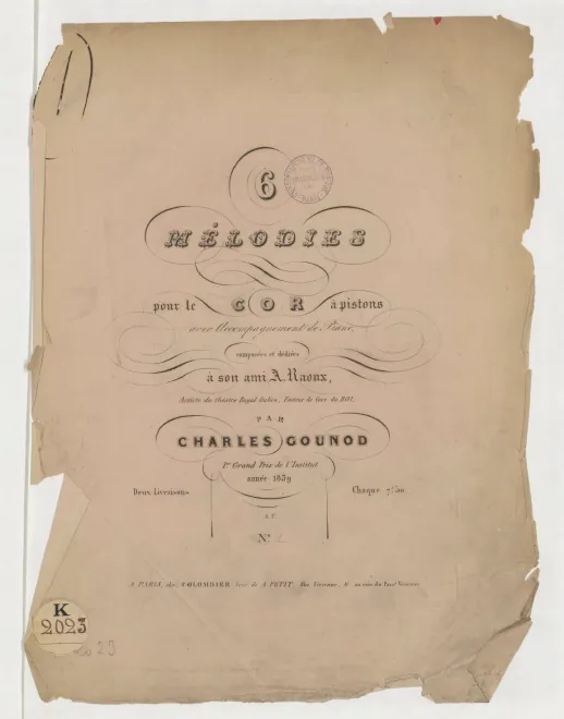 Nos.1-3 - Score and Horn Part (color)
