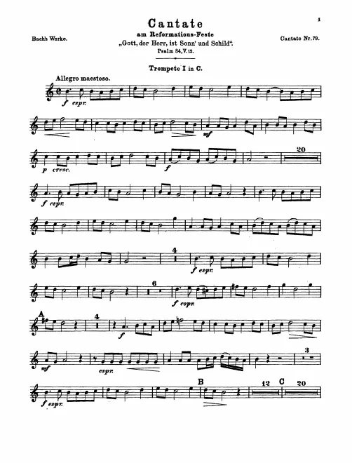 Trumpet 1, 2 (C)