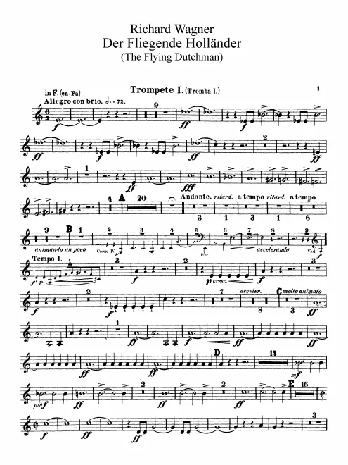 Trumpet 1 (B/C/D/E/F)