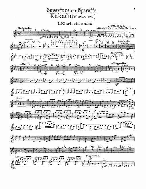 Clarinet 1, 2 (A)