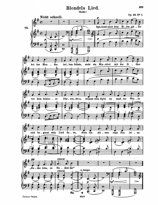 Complete Score (original / high voice)