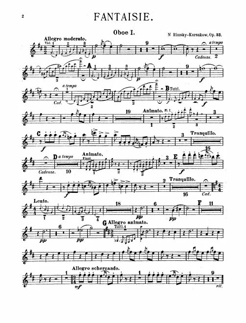 Oboe 1, 2