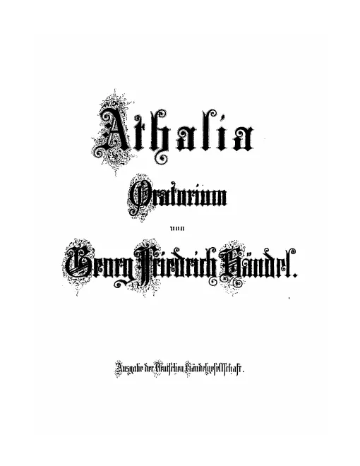 5. Athalia: Oratorium (1859)