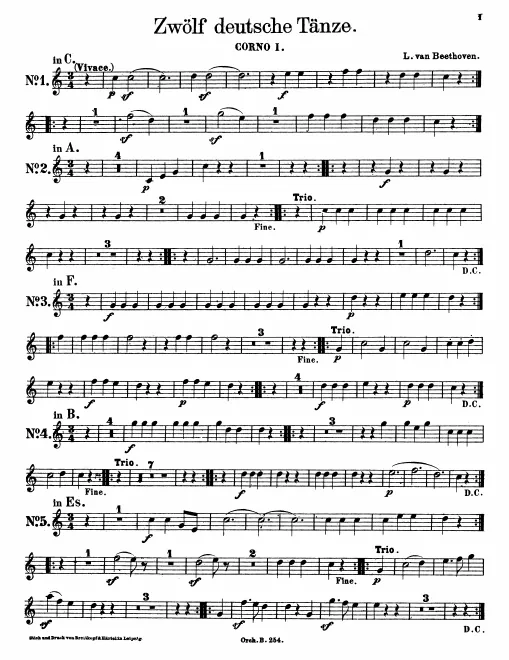 Horn 1, 2 (G/F/E/D/C/B/A)