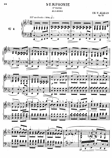 Symphonie pour piano seul 4. Allegro moderato (I)