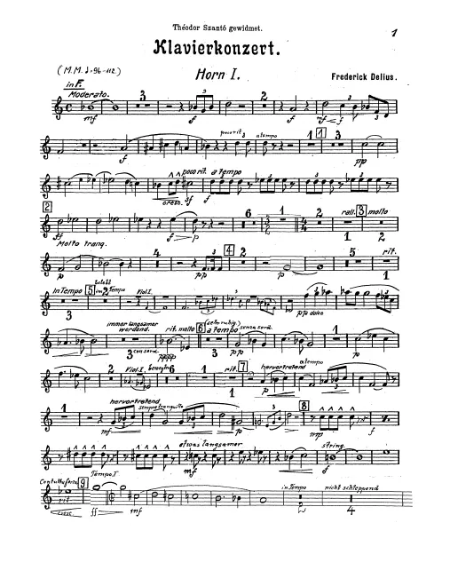 Horn 1, 2, 3, 4 (E♭/F)