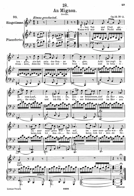 Complete Score (Original / High voice, )
