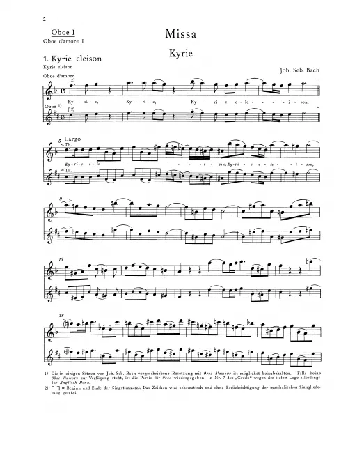 Oboe/Oboe d'amore 1, 2, Oboe 3
