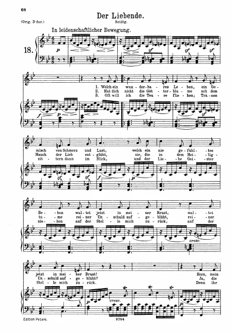 Complete Score (medium/low voice, transposed to )
