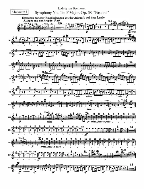 Clarinet 1, 2 (B)