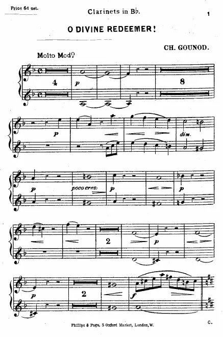 Clarinet 1/2 (B♭)