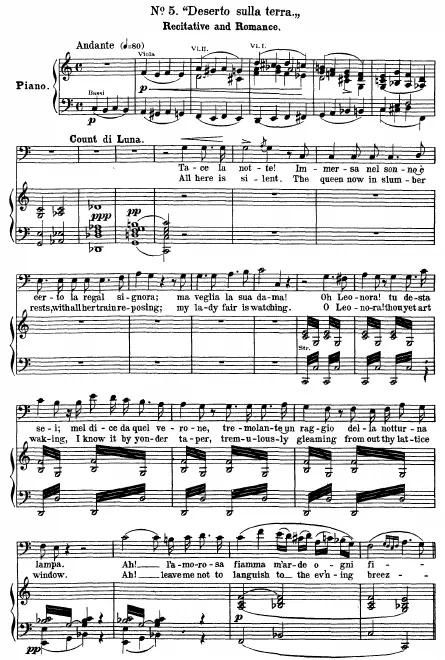 5. Recitative and Romance: Deserto sulla terra