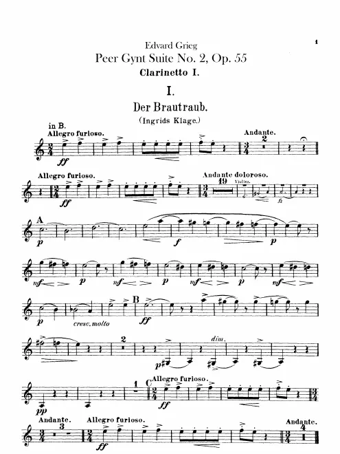 Clarinet 1, 2 (B/C/A)