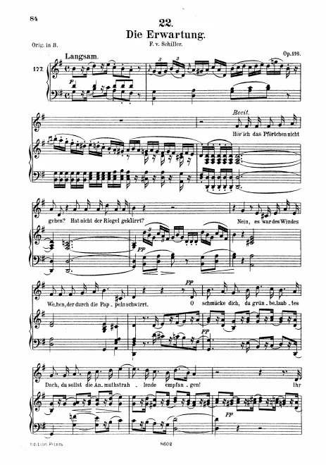 Complete Score (Medium Voice, transposed to )