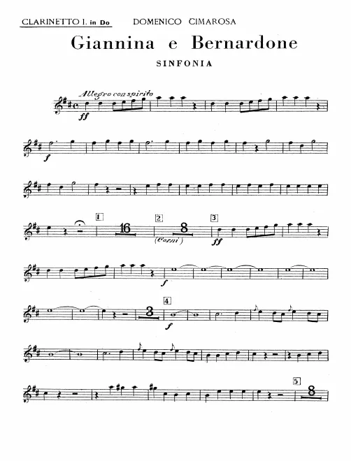 Clarinet 1, 2 (C)